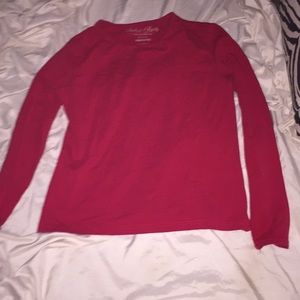 Red faded glory long sleeve tee shirt